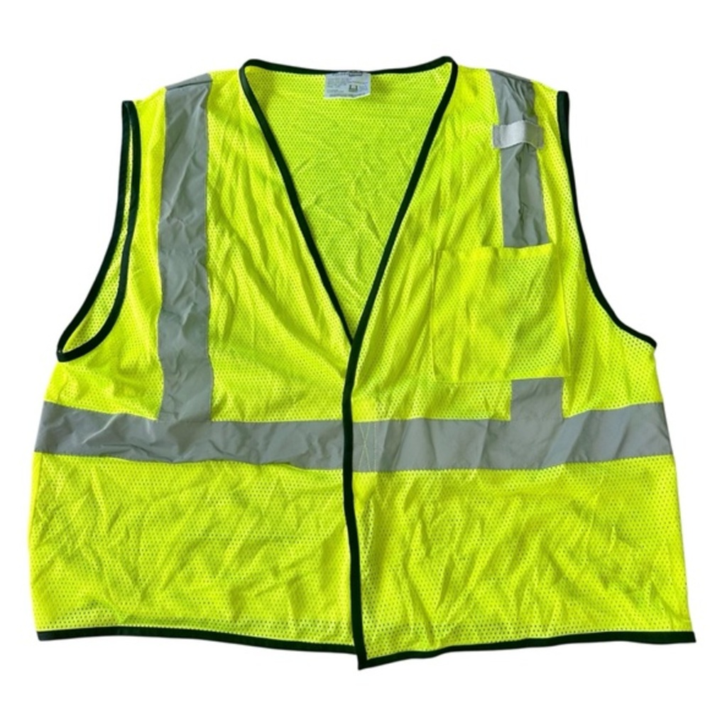 CornerStone Mens ANSI 107 Class 2 Economy Mesh One-Pocket Safety Vest L/XL